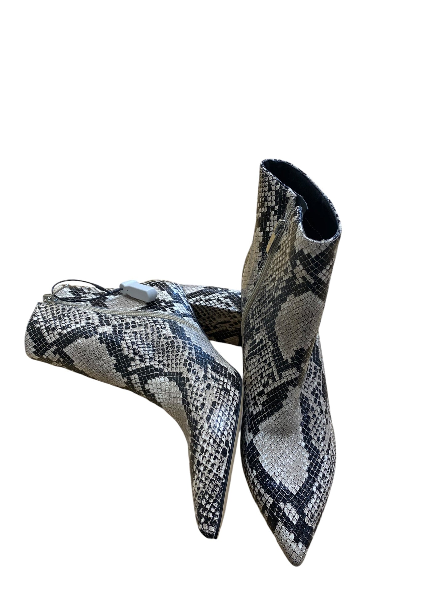 Boots Ankle Heels By Marc Fisher In Snakeskin Print, Size: 8