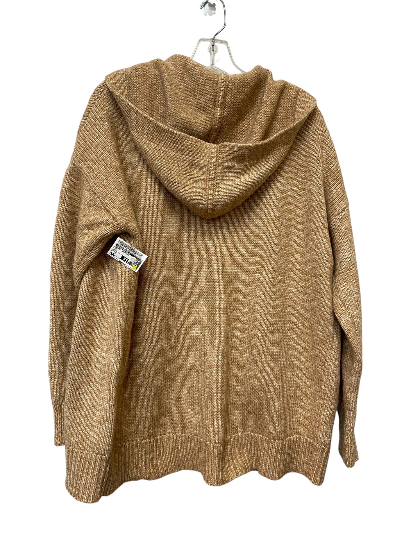 Sweater Cardigan By Banana Republic In Tan, Size: M