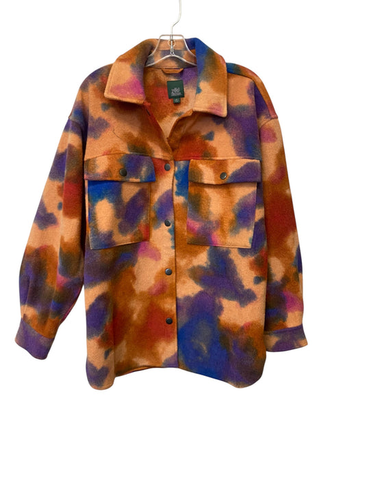 Jacket Shirt By Wild Fable In Multi-colored, Size: M