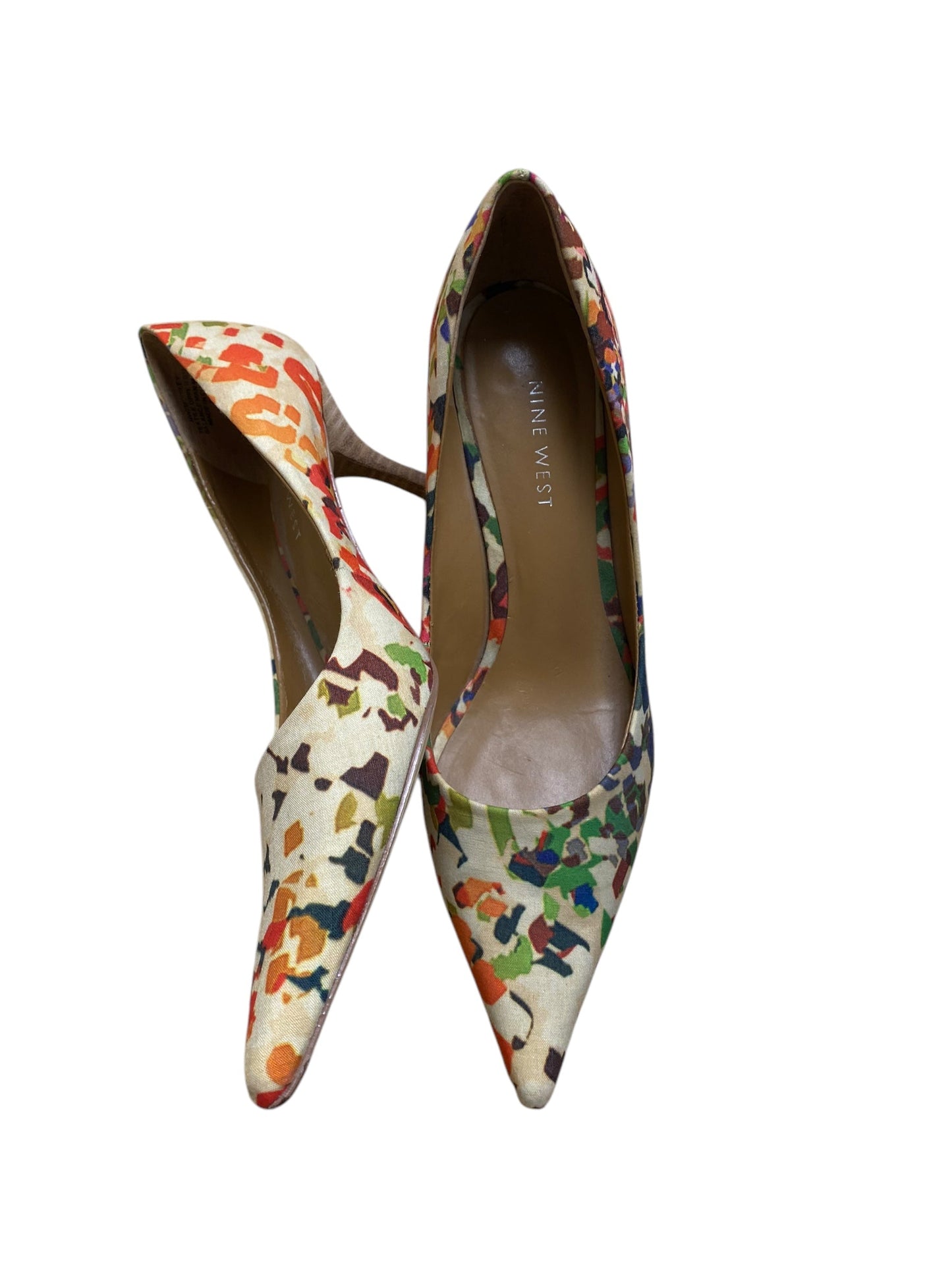 Shoes Heels Stiletto By Nine West In Multi-colored, Size: 5.5