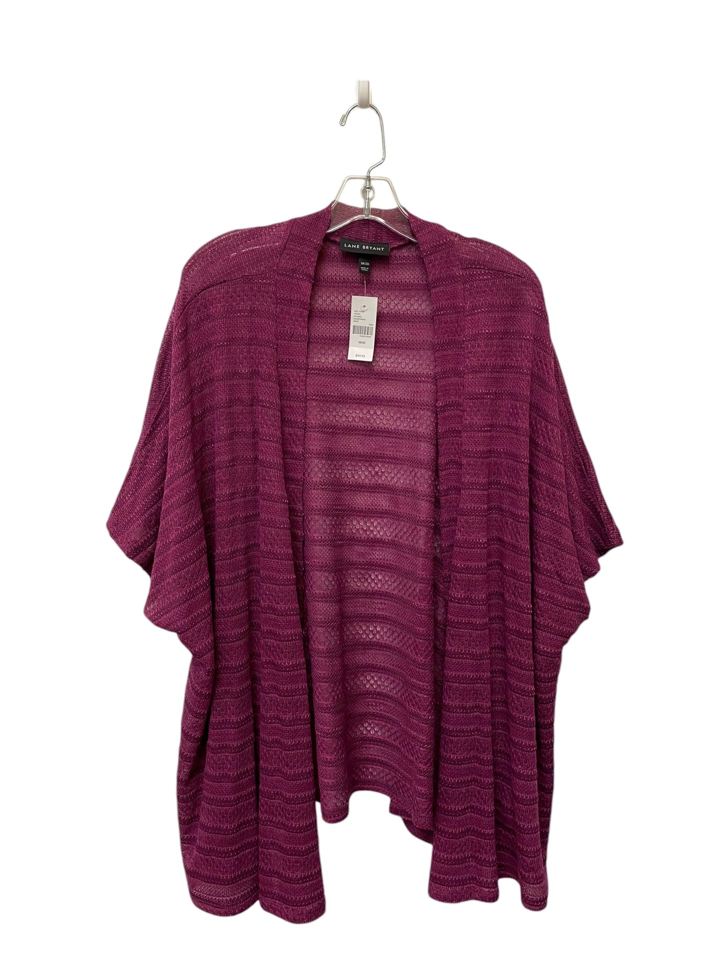 Cardigan By Lane Bryant In Purple, Size: 18