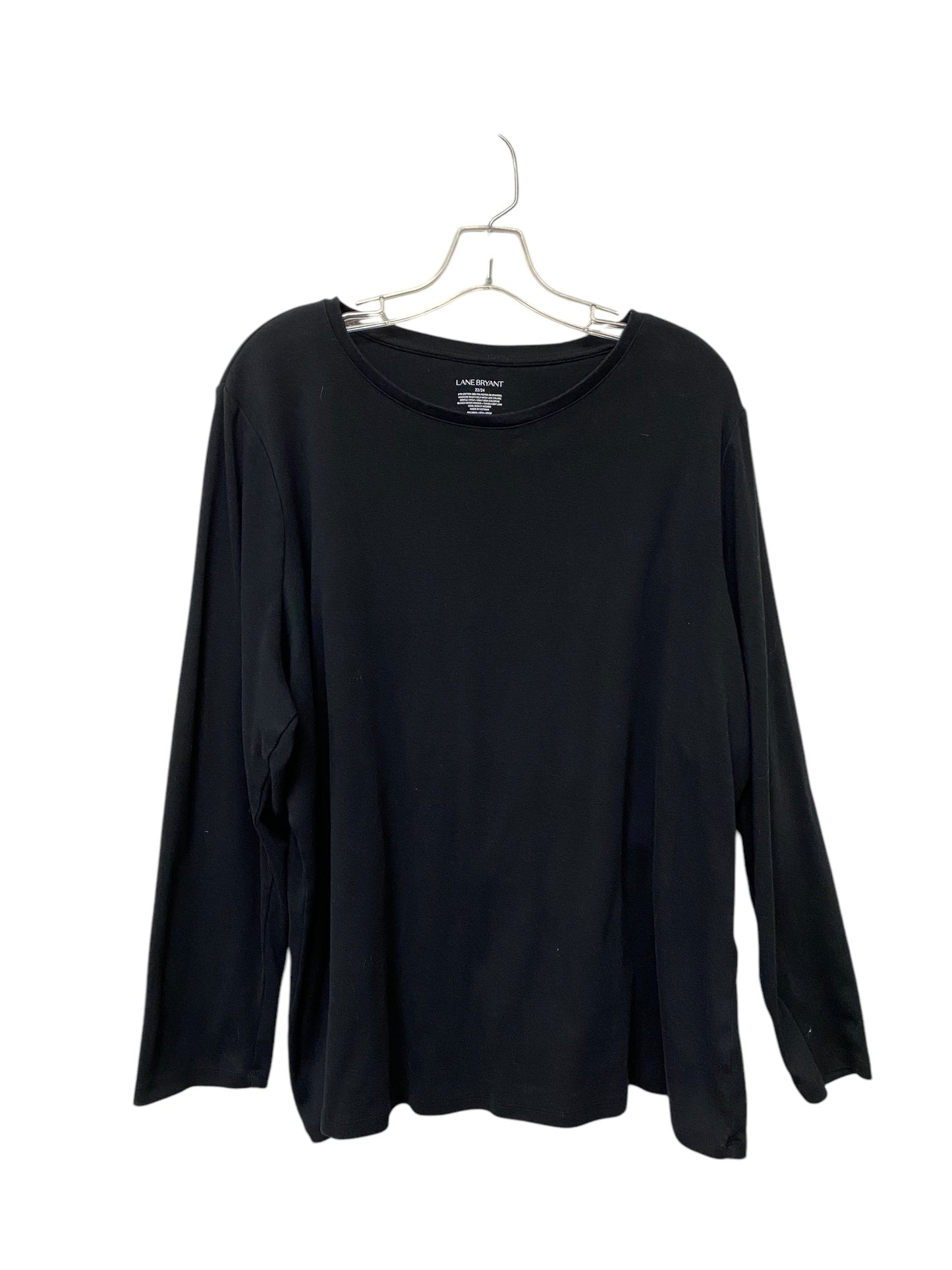 Top Long Sleeve Basic By Lane Bryant In Black, Size: 22
