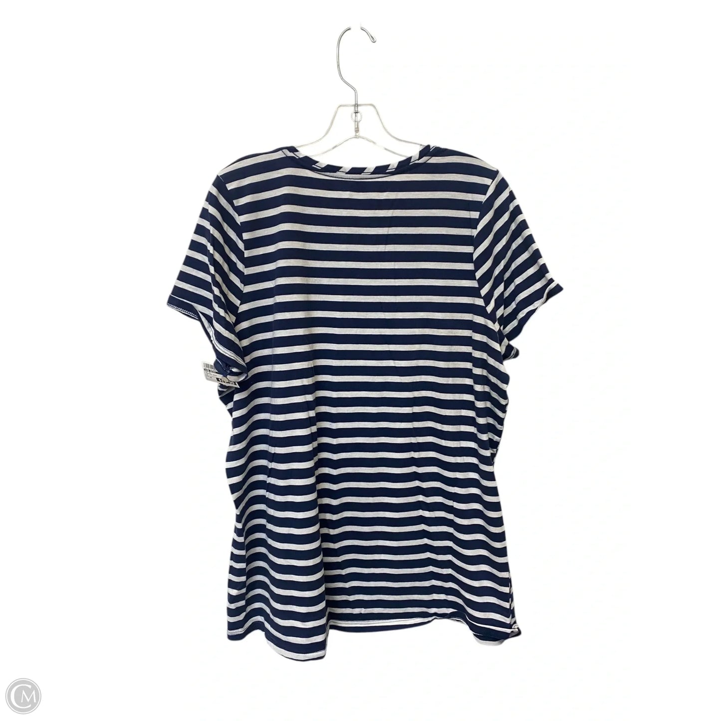 Top Short Sleeve By Lane Bryant In Tropical Print, Size: 18