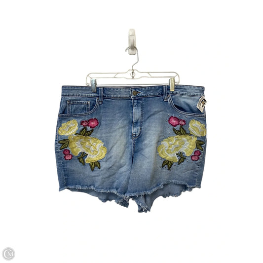 Shorts By William Rast In Blue Denim, Size: 22