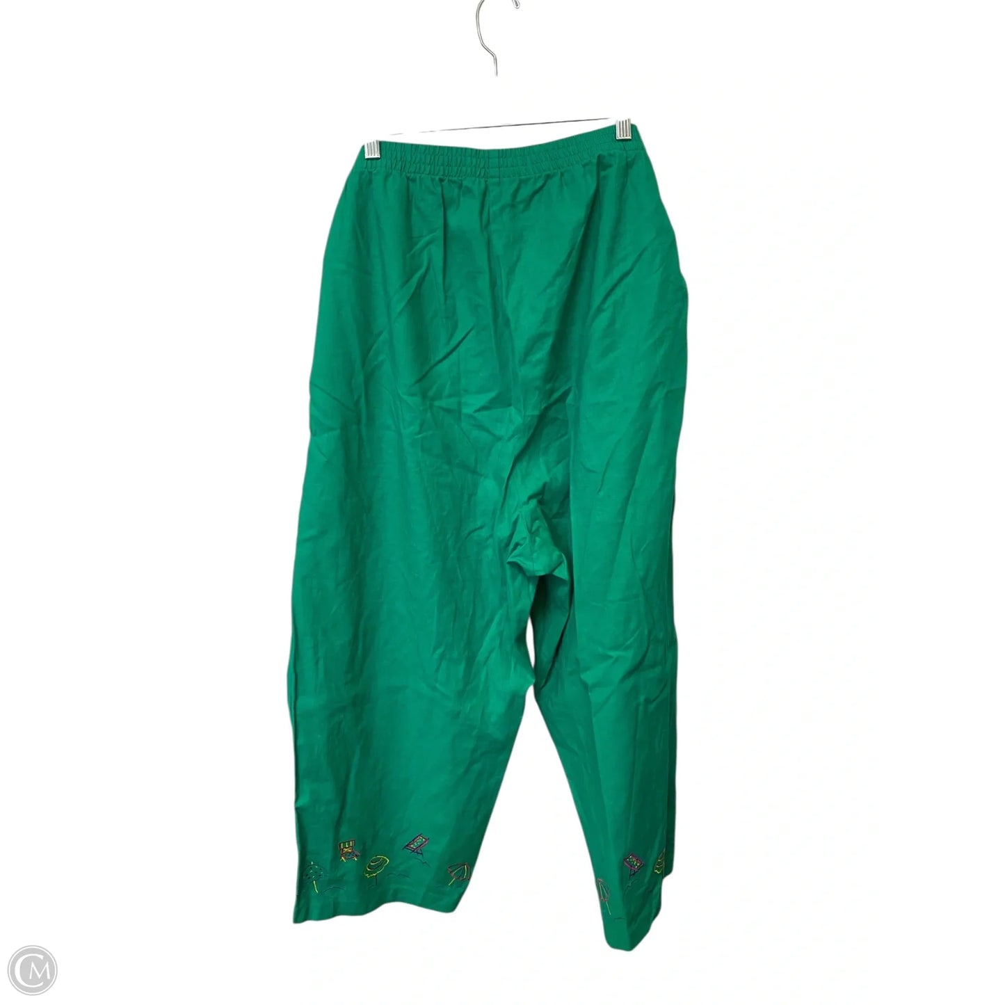 Pants Linen By Clothes Mentor In Green, Size: 2x
