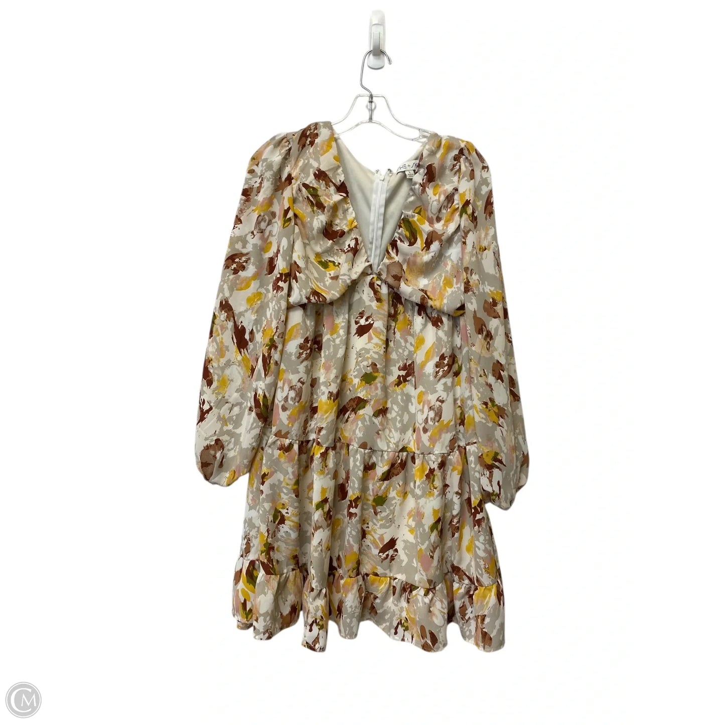 Dress Casual Midi By She + Sky In Multi-colored, Size: L