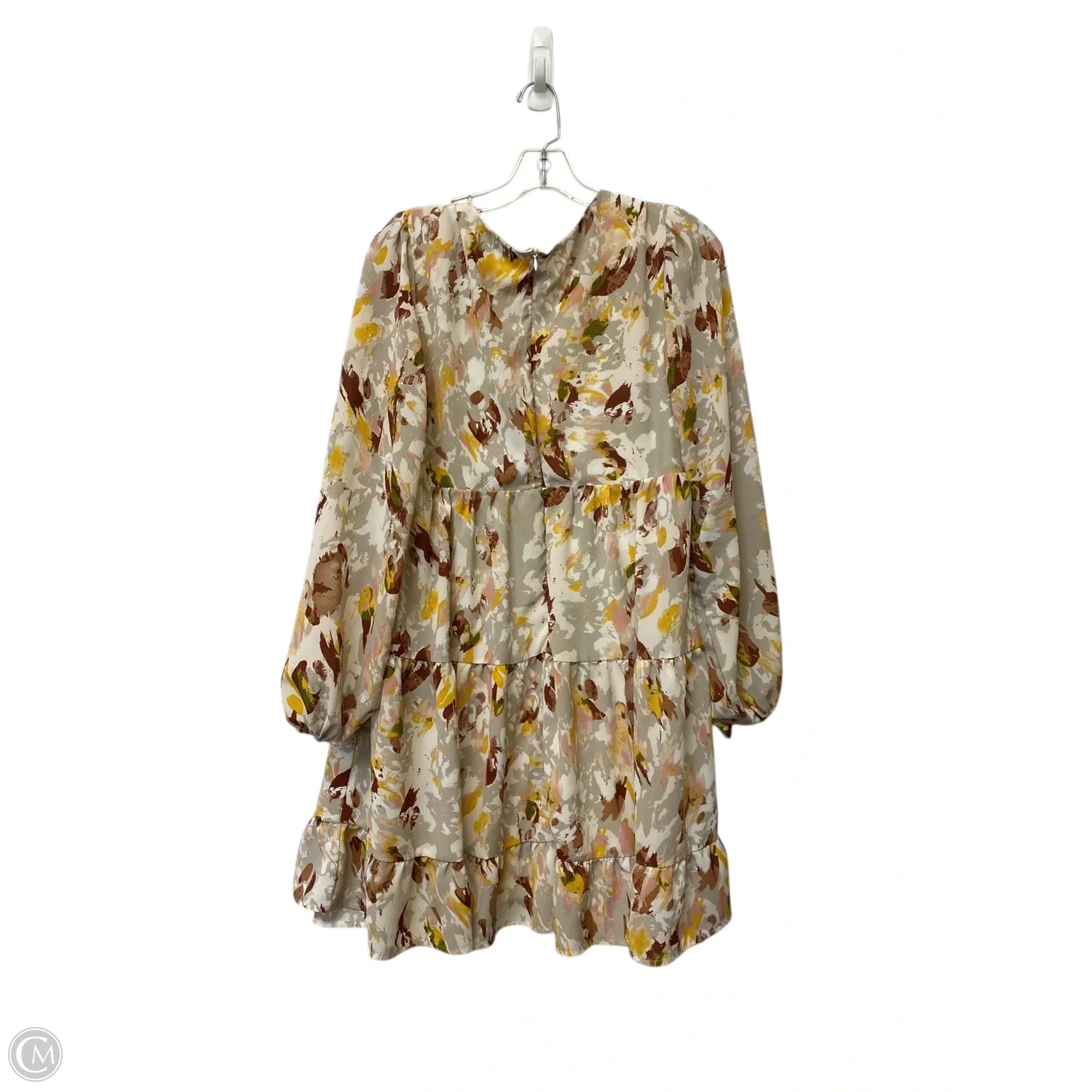 Dress Casual Midi By She + Sky In Multi-colored, Size: L