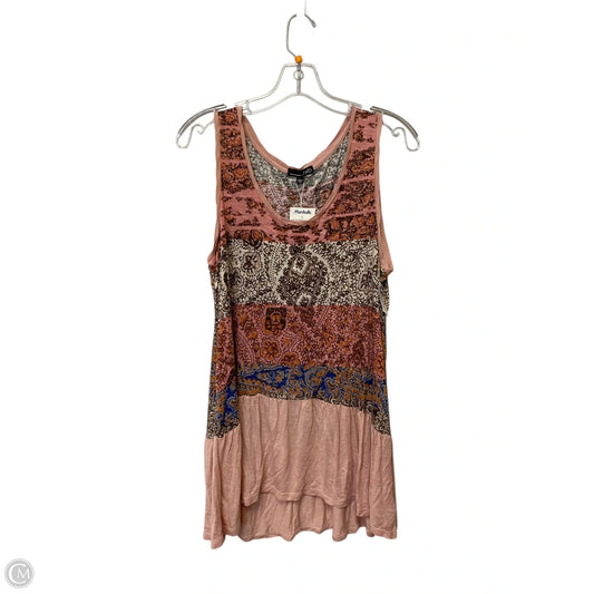 Top Sleeveless By Rxb In Pink, Size: L