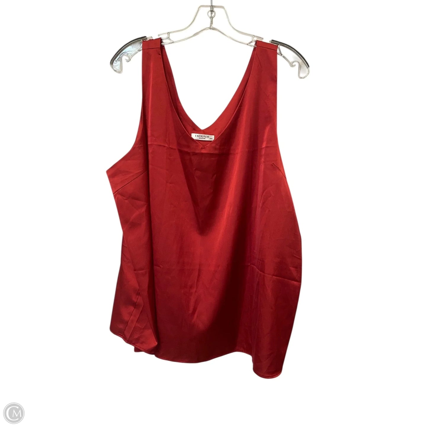 Top Sleeveless Basic By Cmf In Red, Size: 3x