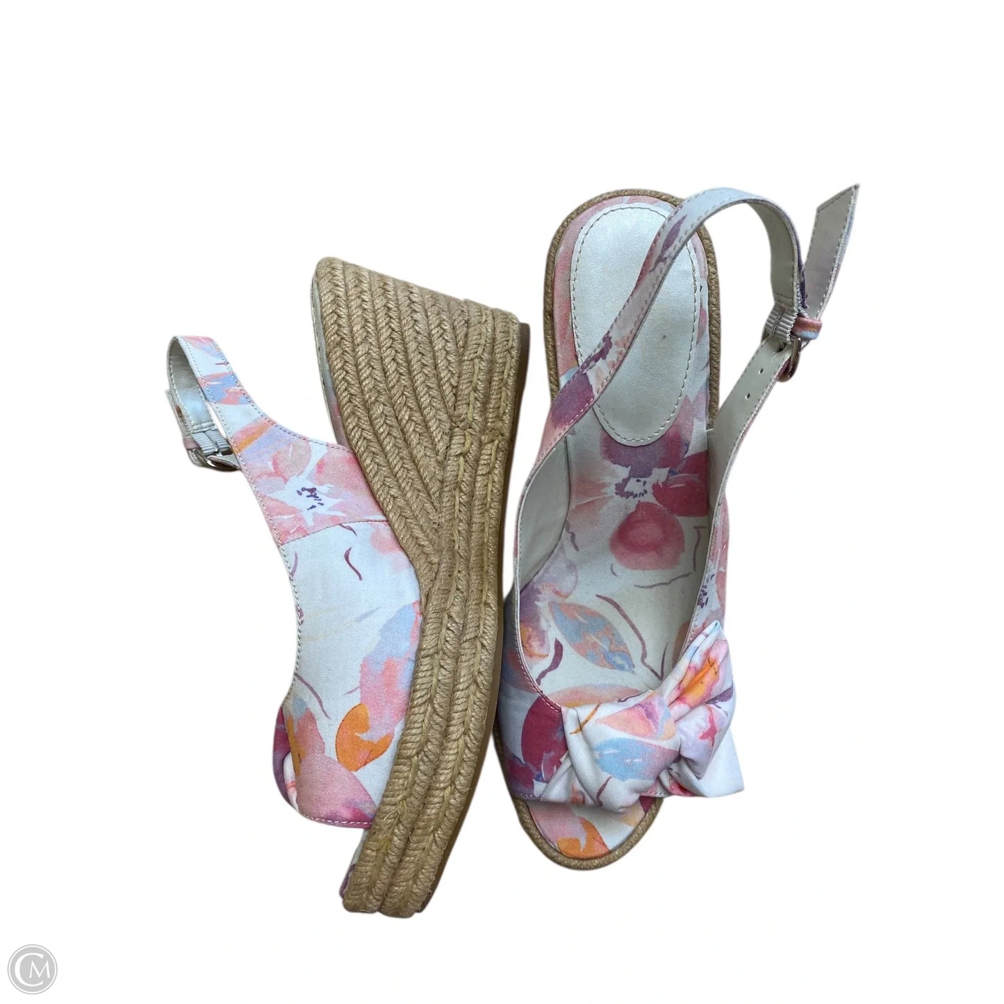 Shoes Heels Wedge By Naturalizer In Floral Print, Size: 7.5