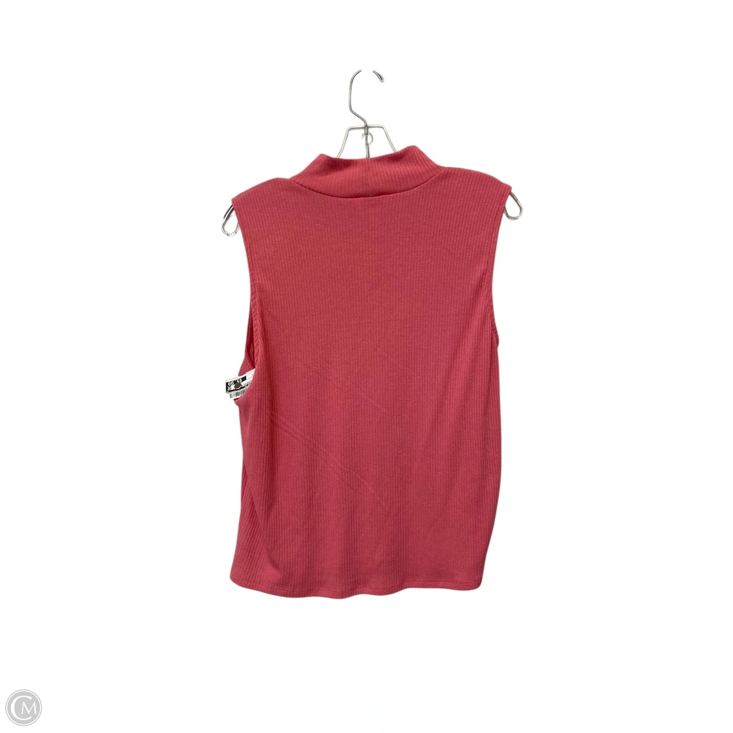Top Sleeveless Basic By Time And Tru In Pink, Size: L