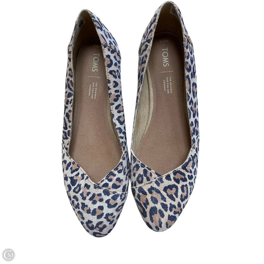 Shoes Flats By Toms In Animal Print, Size: 9.5