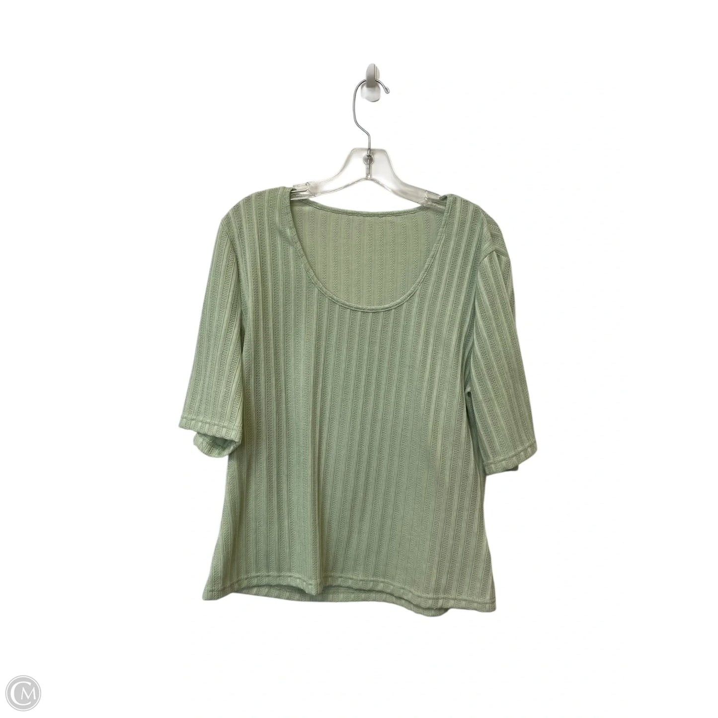 Top Short Sleeve Basic By Cmf In Green, Size: 2x