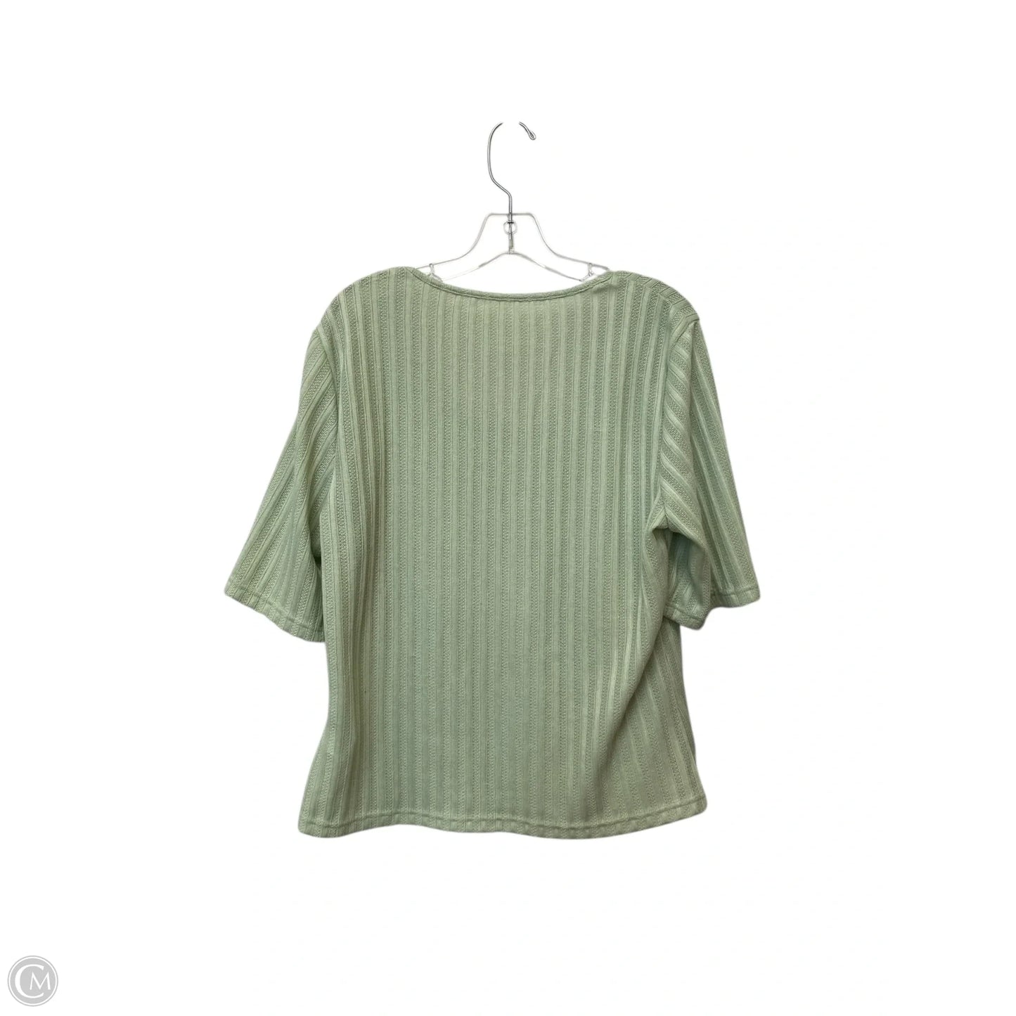 Top Short Sleeve Basic By Cmf In Green, Size: 2x