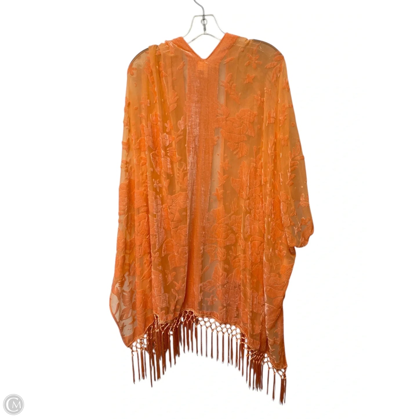 Shawl By Cme In Orange, Size: Osfm