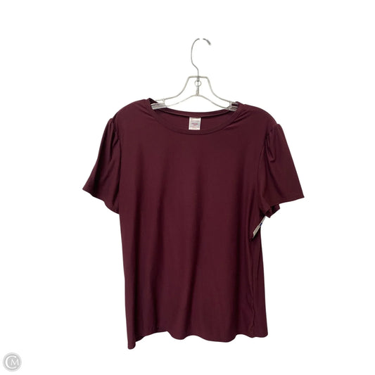 Top Sleeveless Basic By No Boundaries In Maroon, Size: 3x