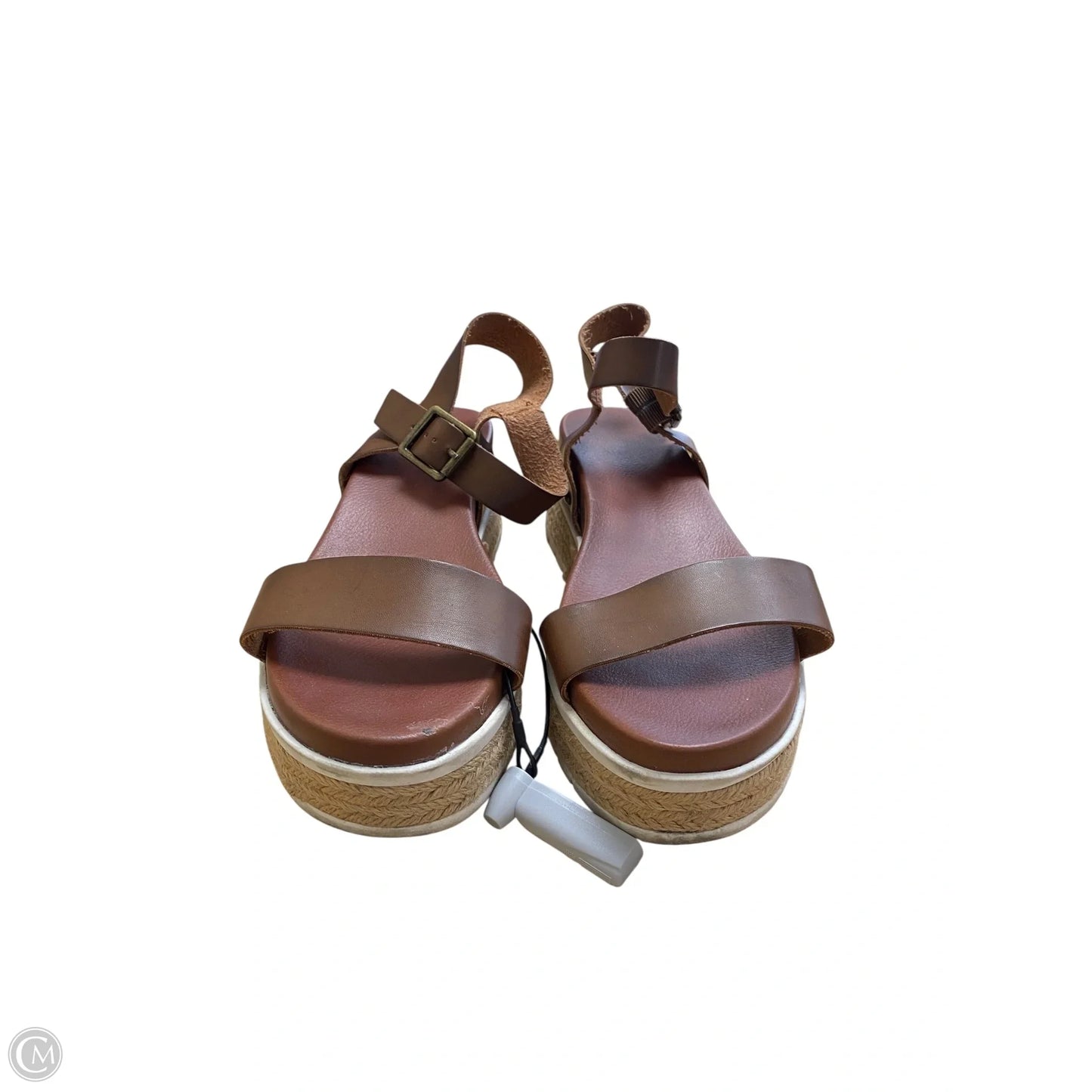 Sandals Heels Platform By Mia In Brown, Size: 8.5