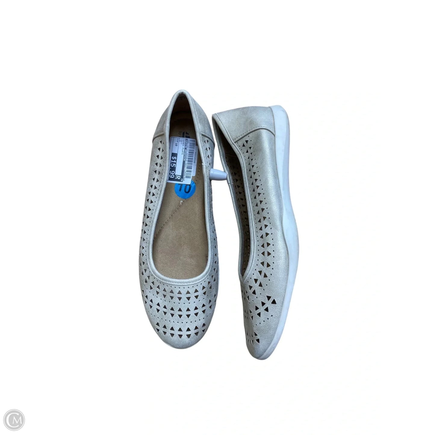 Shoes Flats By White Mountain In Gold, Size: 10