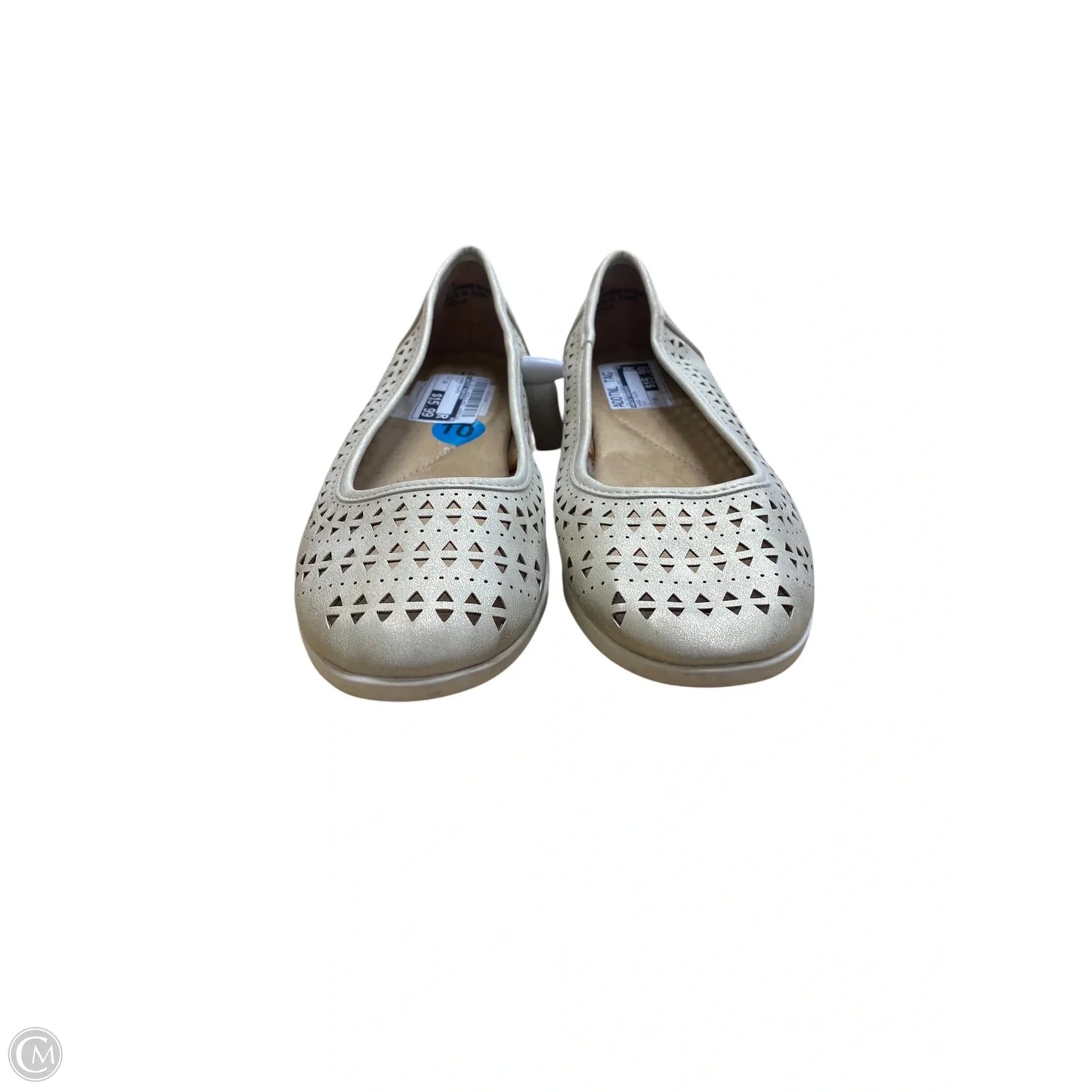 Shoes Flats By White Mountain In Gold, Size: 10