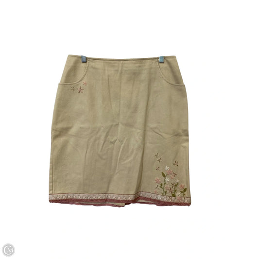 Skirt Midi By Susan Bristol In Tan, Size: 14l