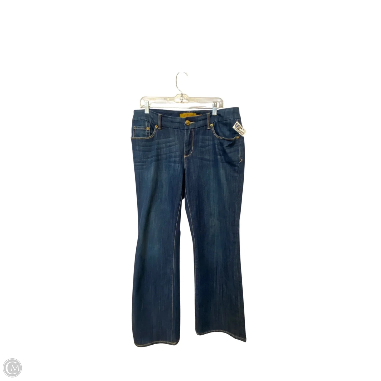 Jeans Straight By Seven 7 In Blue Denim, Size: 16