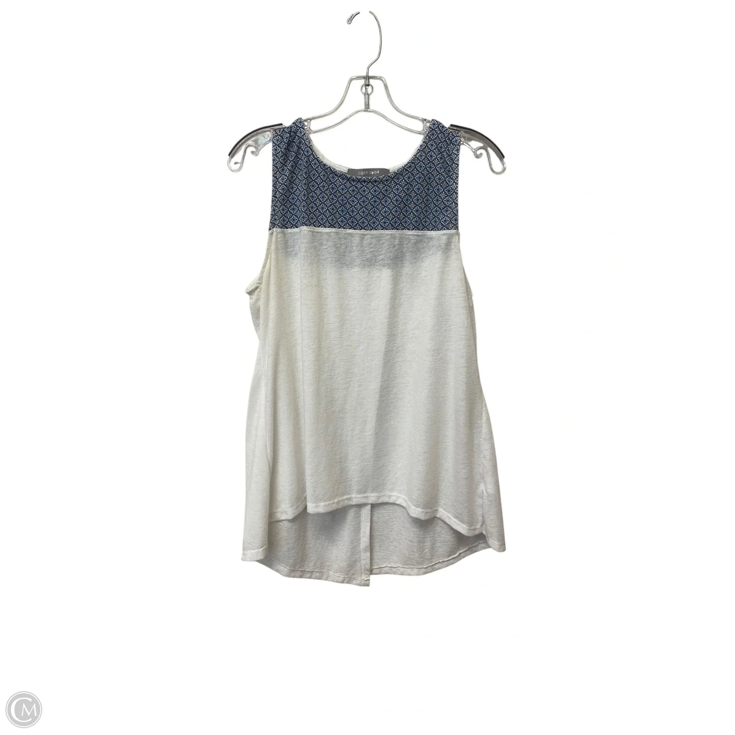 Tank Top By Coin In White, Size: L