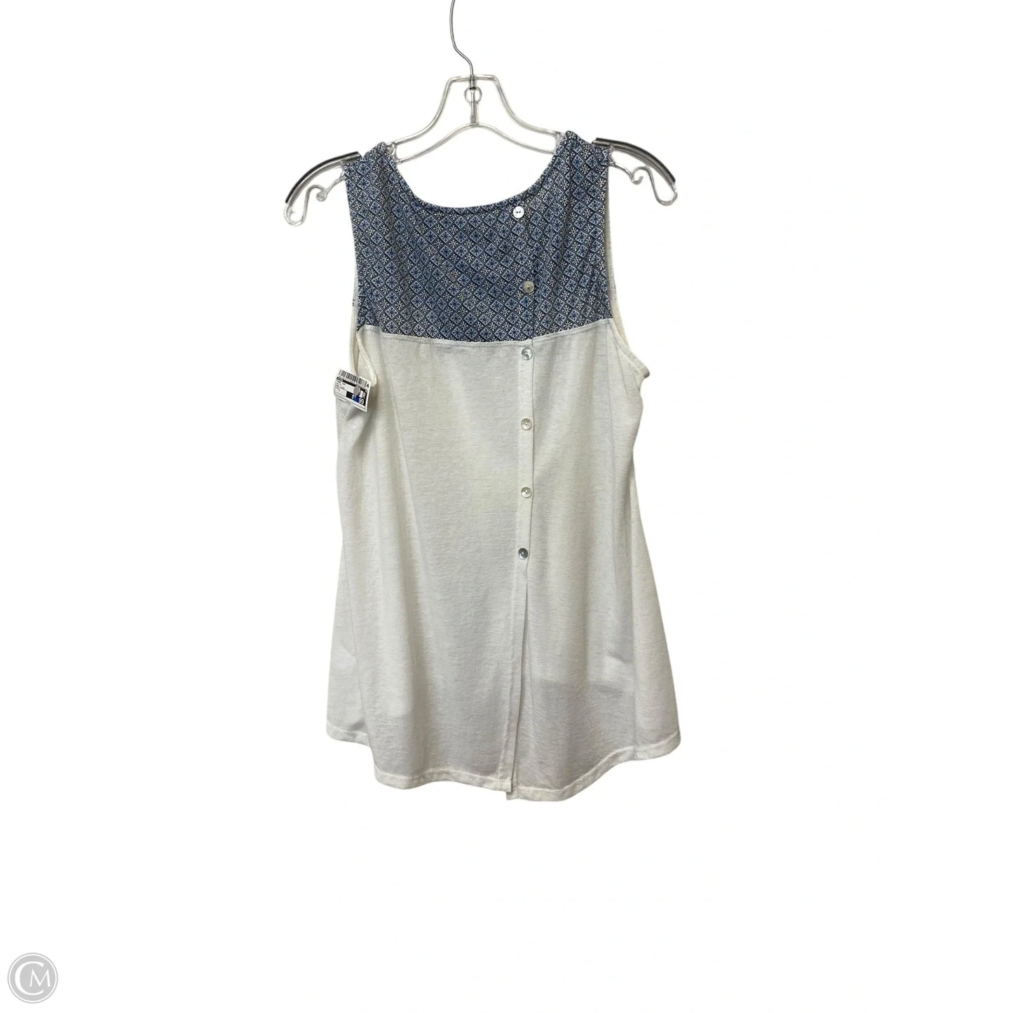 Tank Top By Coin In White, Size: L