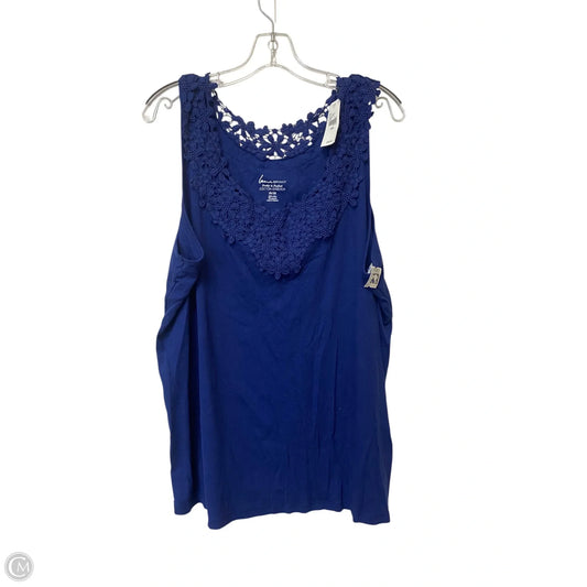 Tank Top By Lane Bryant In Blue, Size: 26