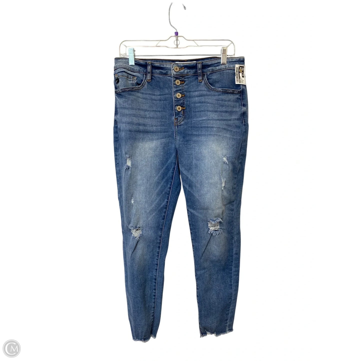 Jeans Skinny By Kancan In Blue Denim, Size: 10