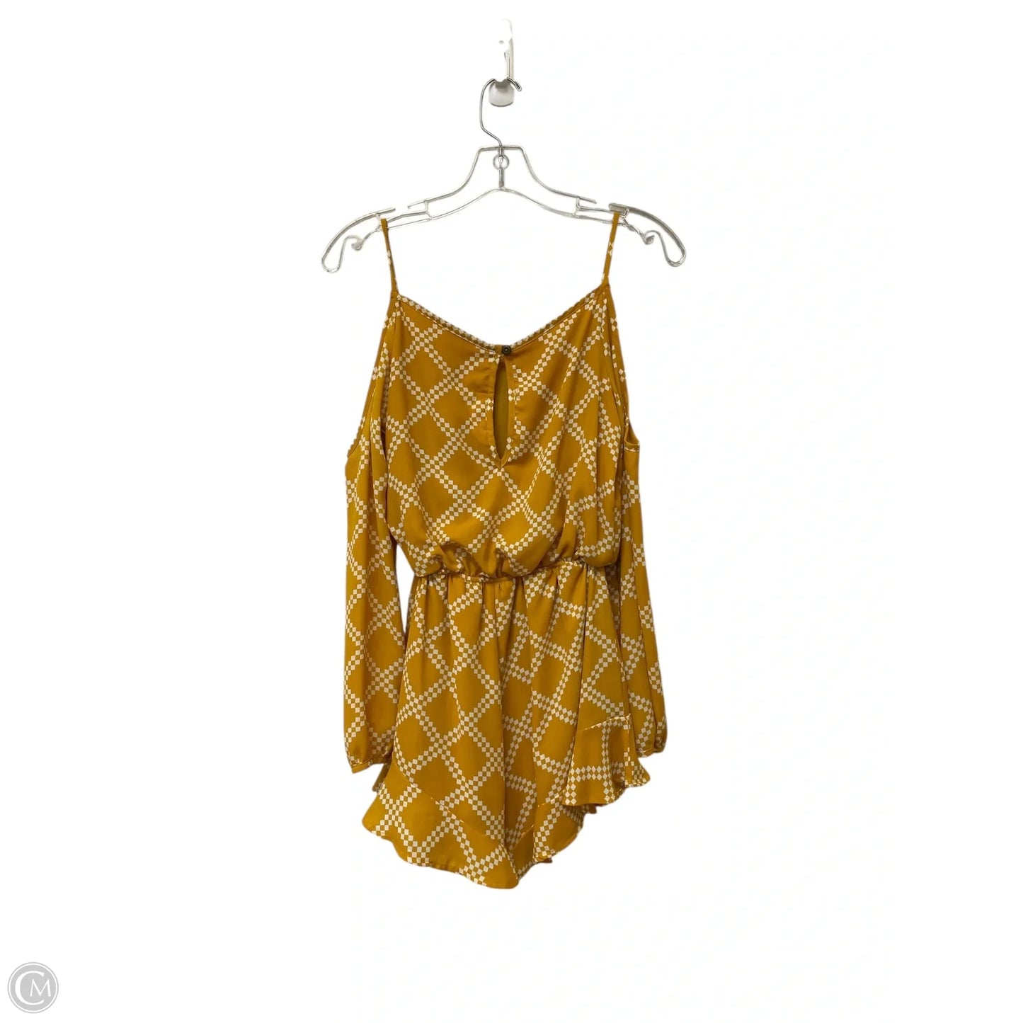 Romper By Clothes Mentor In Yellow, Size: S