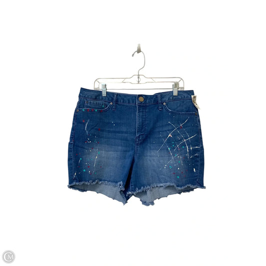 Shorts By Seven 7 In Blue Denim, Size: 14