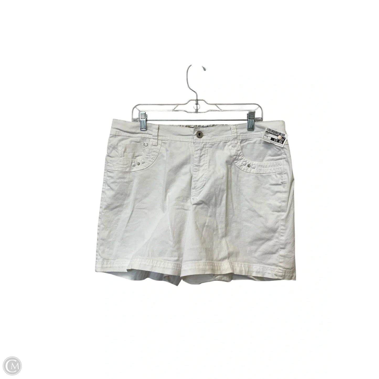 Shorts By Gloria Vanderbilt In White, Size: 16