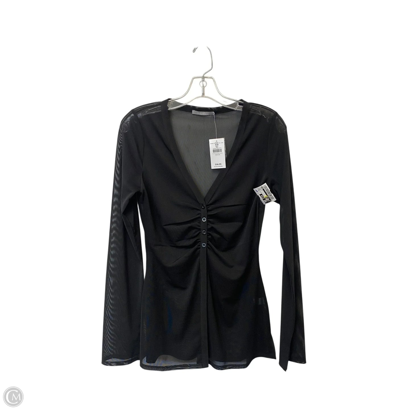 Top Long Sleeve By Bke In Black, Size: M
