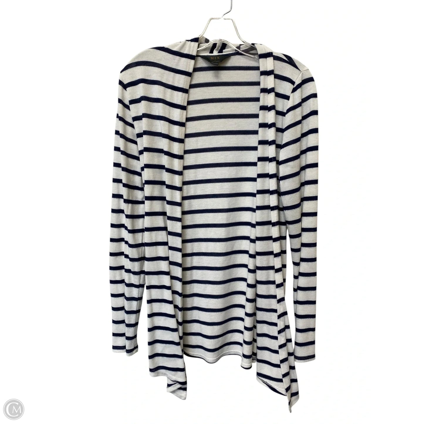 Cardigan By 41 Hawthorn In Striped Pattern, Size: M