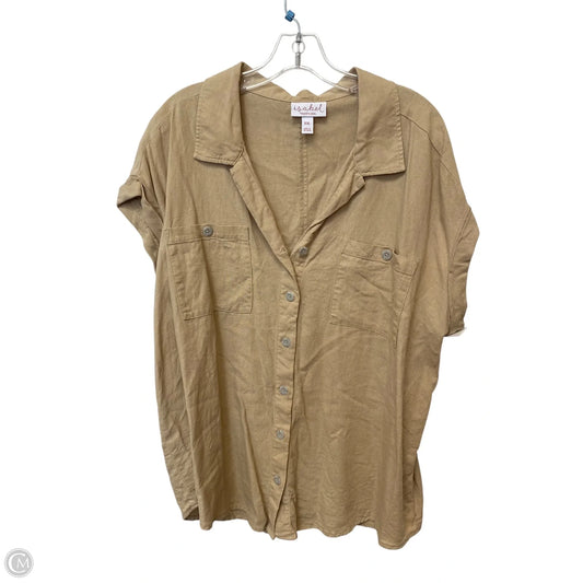 Maternity Top Short Sleeve By Isabel Maternity, Size: Xxl