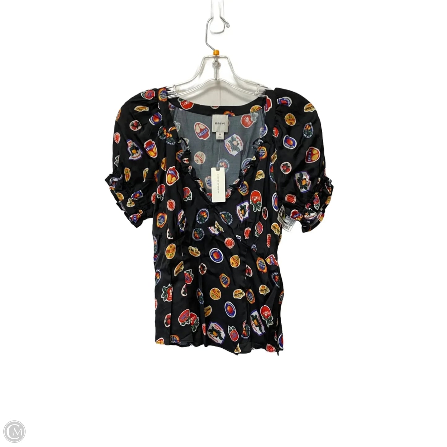 Top Short Sleeve By Maeve In Black, Size: Xs