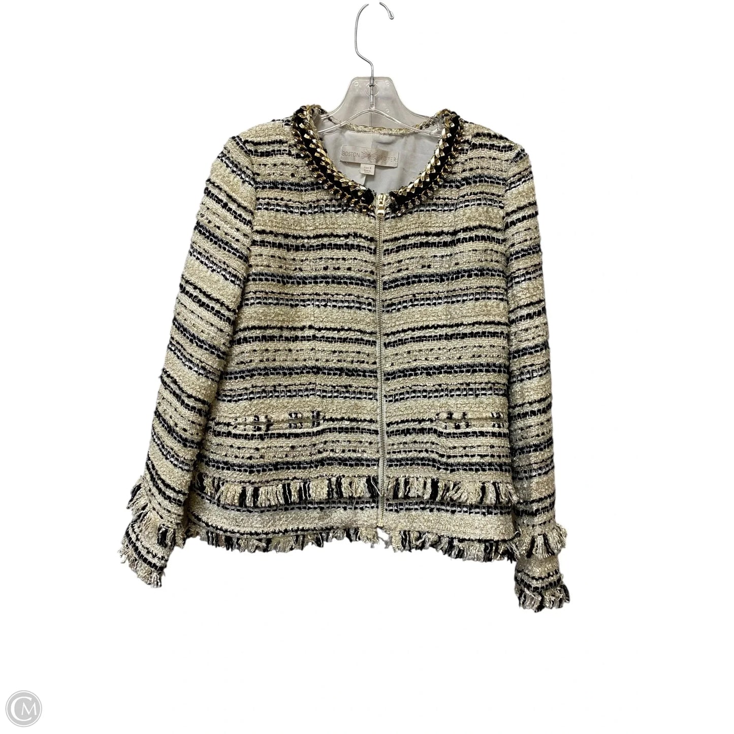 Blazer By Boston Proper In Cream, Size: 8