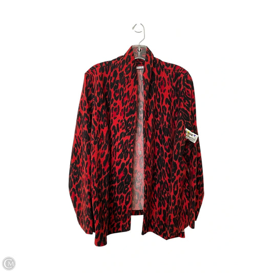 Jacket Fleece By Susan Graver In Animal Print, Size: Xl