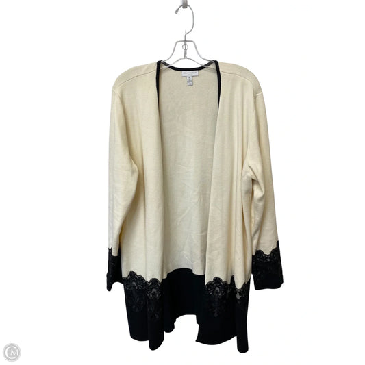 Sweater Cardigan By Charter Club In Cream, Size: 3x