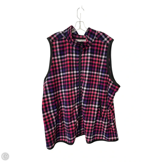 Vest Fleece By Woman Within In Pink, Size: 3x