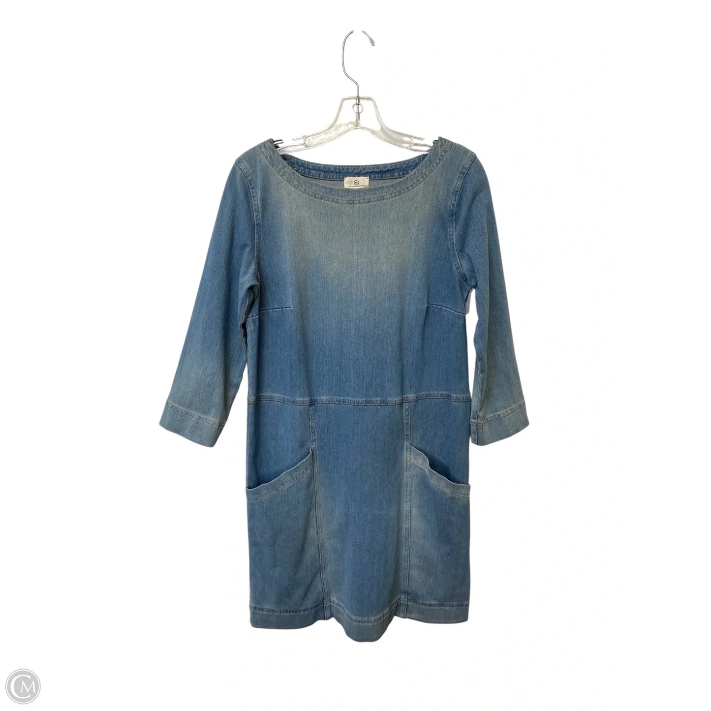 Dress Casual Midi By Adriano Goldschmied In Blue Denim, Size: S