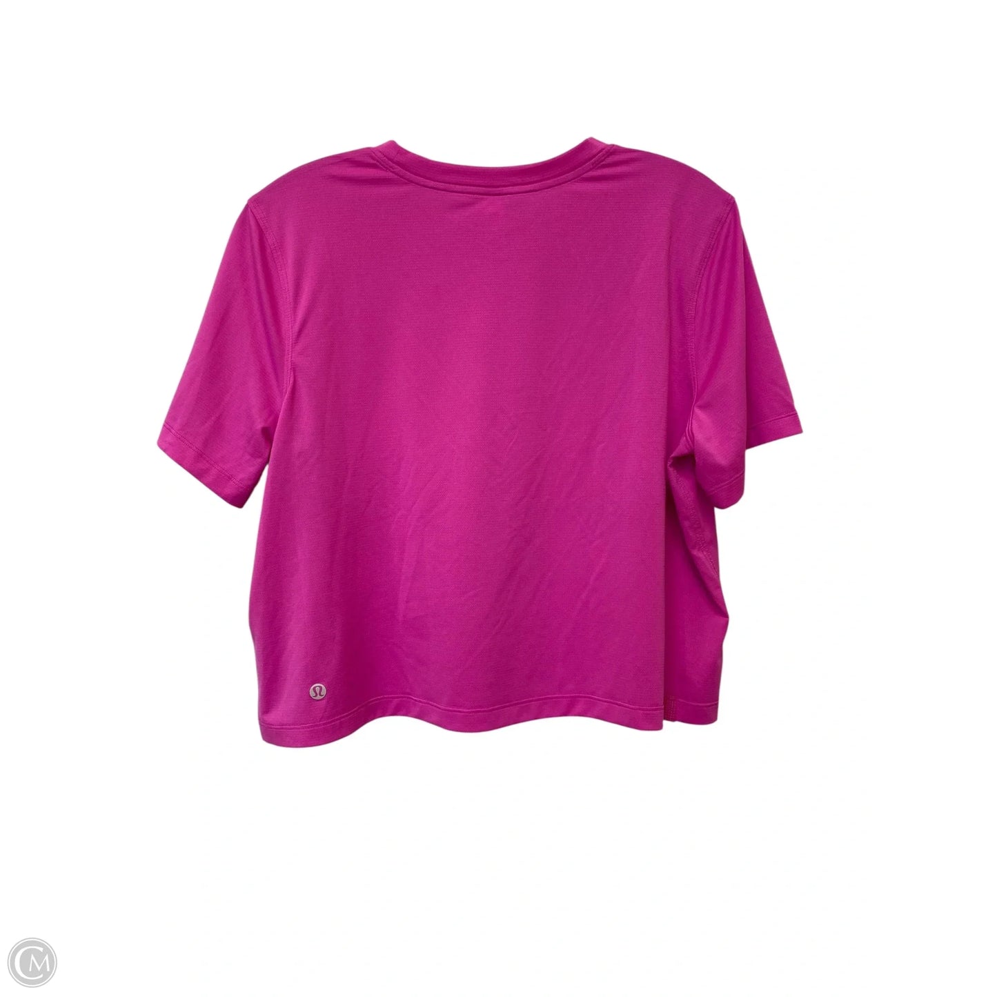 Athletic Top Short Sleeve By Lululemon In Pink, Size: 10