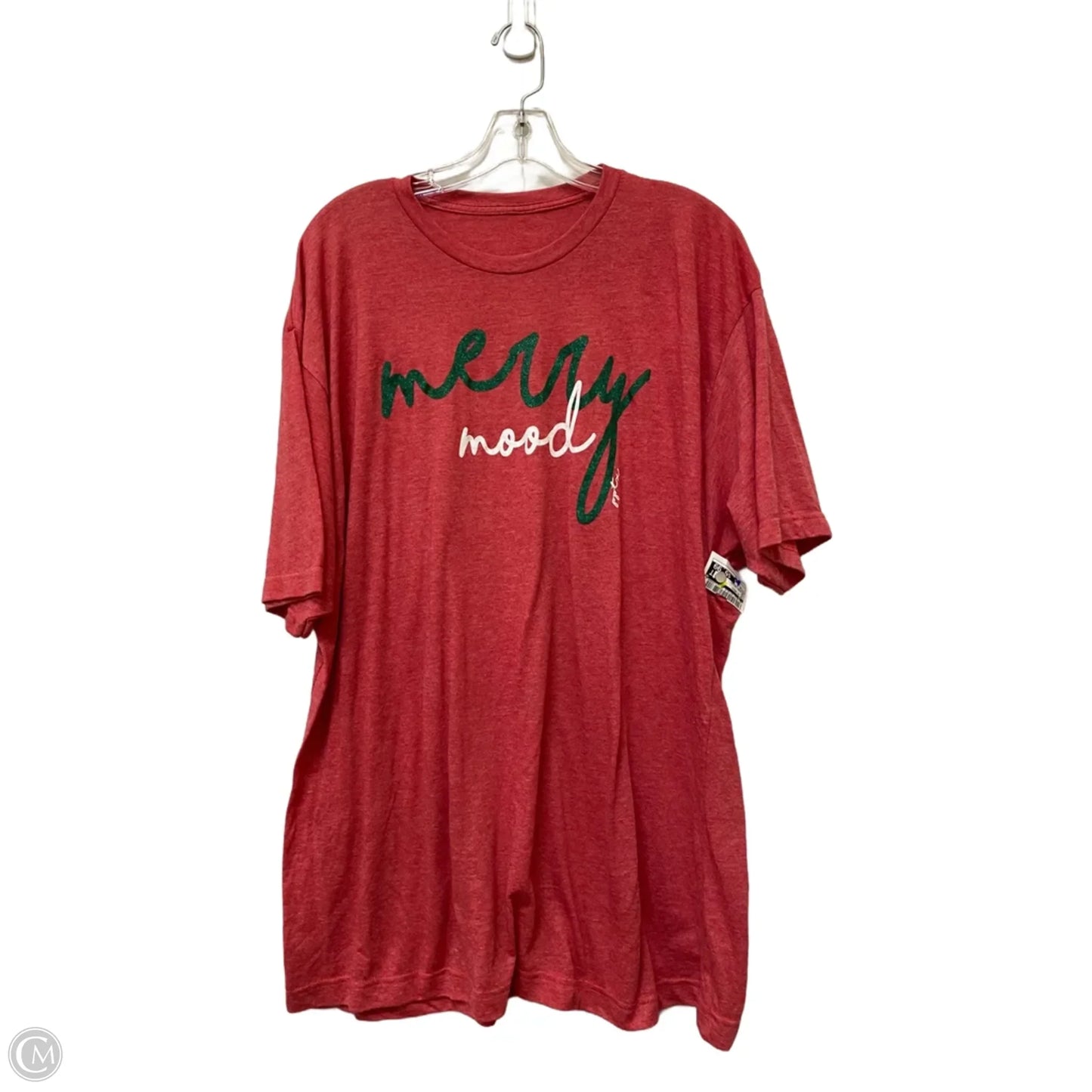 Top Short Sleeve Basic By Cmf In Red, Size: Xl