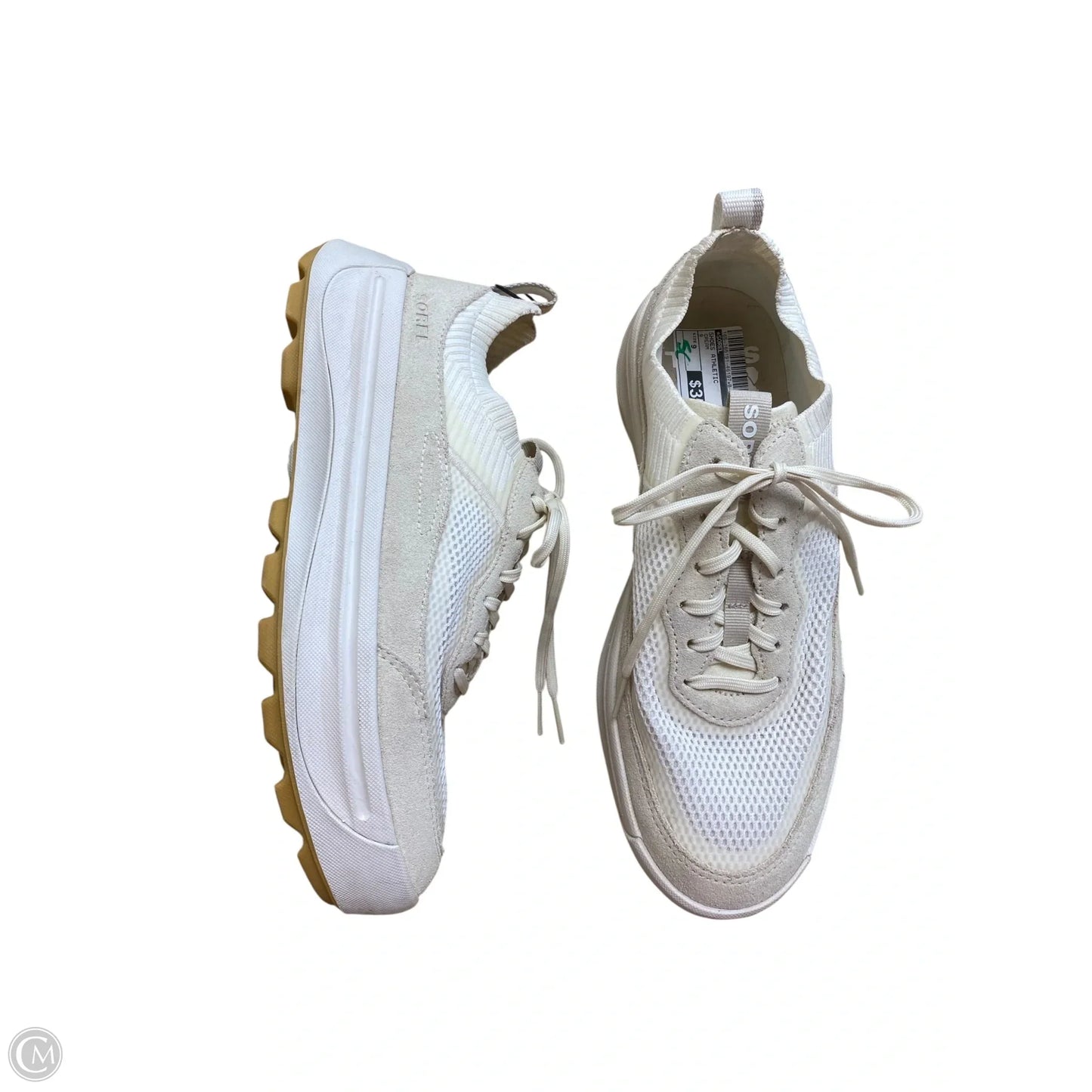 Shoes Athletic By Sorel In Cream, Size: 9