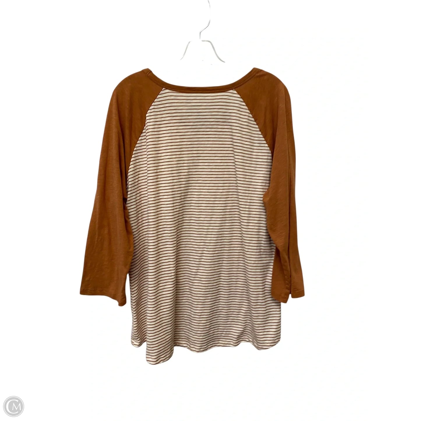 Top Long Sleeve By Sonoma In Striped Pattern, Size: 2x