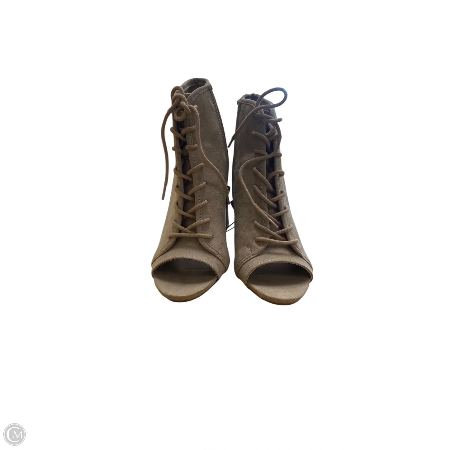 Boots Ankle Heels By Madden Girl In Tan, Size: 6