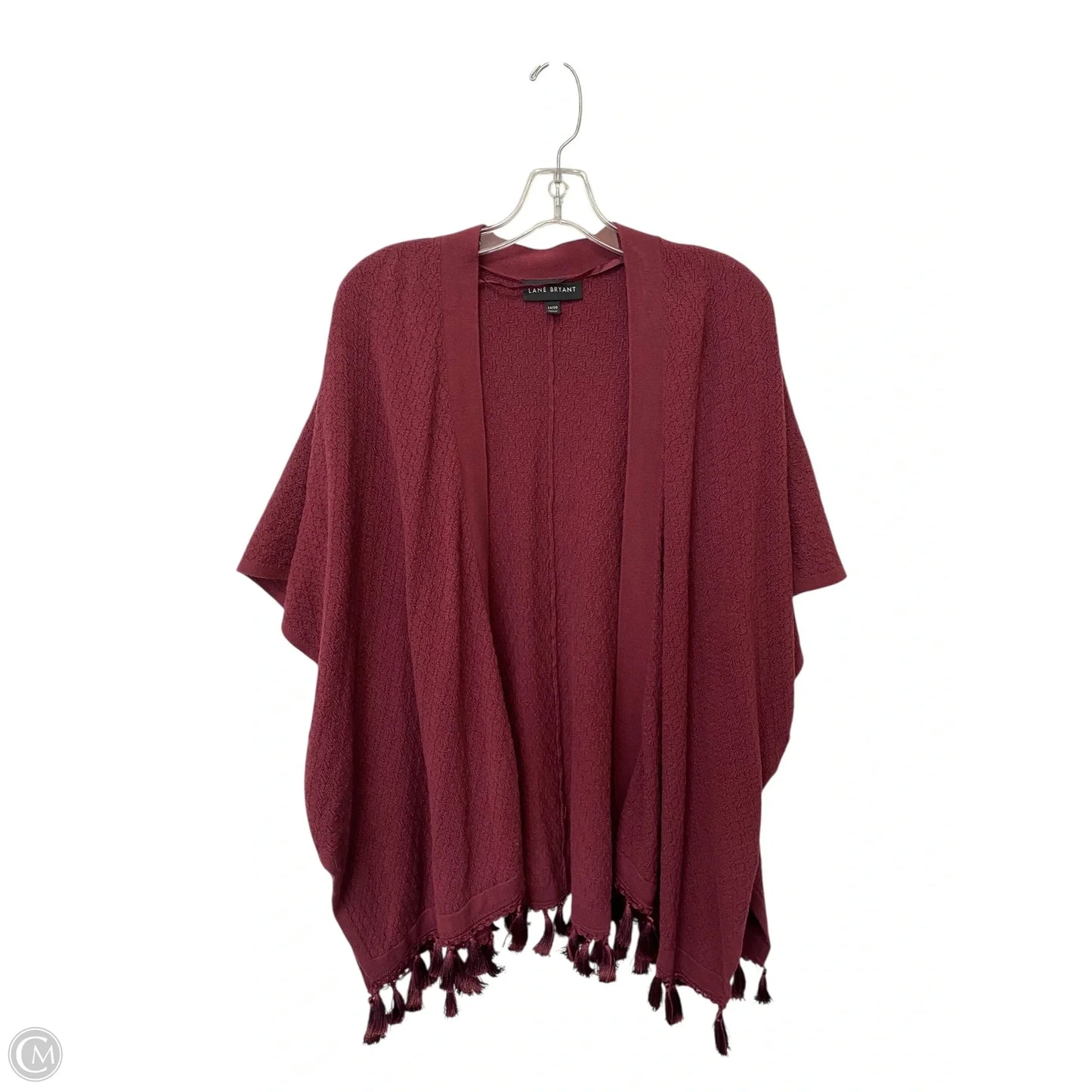 Cardigan By Lane Bryant In Maroon, Size: 14