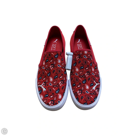 Shoes Flats By Puma In Red, Size: 8