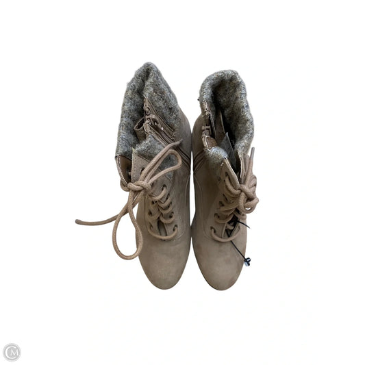 Boots Ankle Heels By So In Tan, Size: 6.5