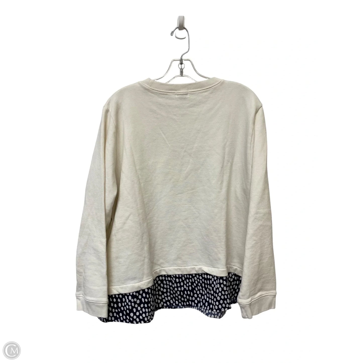 Sweatshirt Crewneck By J. Crew In White, Size: 2x